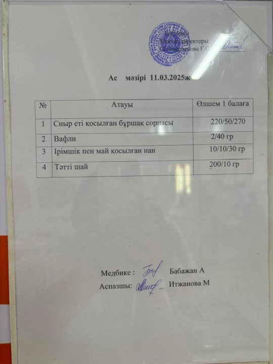 Ас мәзірі