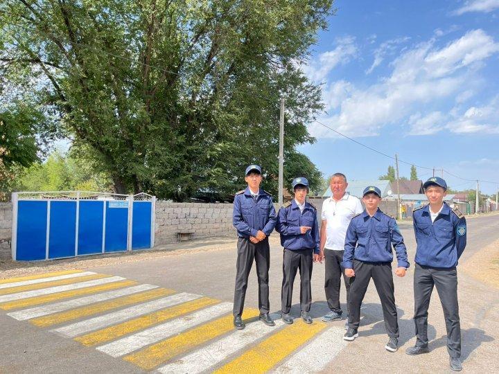 "Жолда жүру тәртібін сақтау тақырыбымен «Назар аударыңыз – балалар!» атты онкүндік